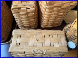 Longaberger Baskets Cake, Bread, Medium Spoon, Large Spoon & Recipe