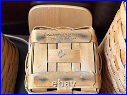 Longaberger Baskets Cake, Bread, Medium Spoon, Large Spoon & Recipe