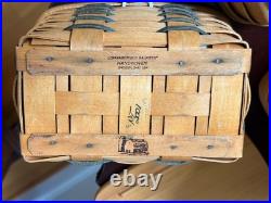 Longaberger Baskets Cake, Bread, Medium Spoon, Large Spoon & Recipe