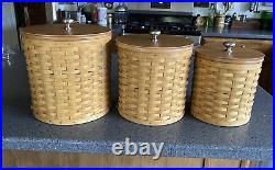 Longaberger Baskets Canister Set of 3