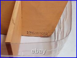 Longaberger Baskets Combo with Wood Divider & More! 6 Pieces