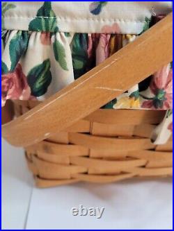 Longaberger Baskets Combo with Wood Divider & More! 6 Pieces