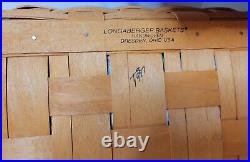 Longaberger Baskets Combo with Wood Divider & More! 6 Pieces