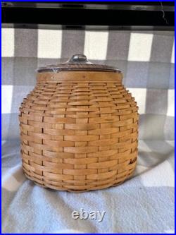 Longaberger Beehive Cookie Jar Woven Maple Basket 2006 Insert & Lid -b3-oe Longaberger Beehive Cookie Jar Woven Maple Basket 2006 Insert & Lid -b3-oe
