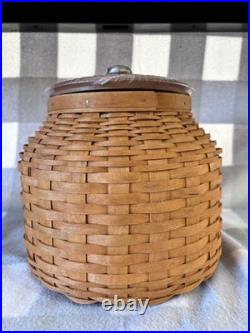 Longaberger Beehive Cookie Jar Woven Maple Basket 2006 Insert & Lid -b3-oe Longaberger Beehive Cookie Jar Woven Maple Basket 2006 Insert & Lid -b3-oe