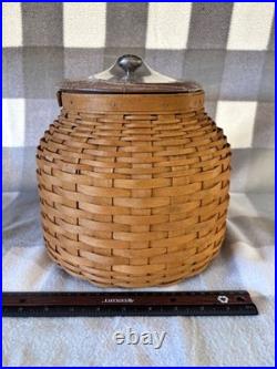 Longaberger Beehive Cookie Jar Woven Maple Basket 2006 Insert & Lid -b3-oe Longaberger Beehive Cookie Jar Woven Maple Basket 2006 Insert & Lid -b3-oe