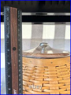 Longaberger Beehive Cookie Jar Woven Maple Basket 2006 Insert & Lid -b3-oe Longaberger Beehive Cookie Jar Woven Maple Basket 2006 Insert & Lid -b3-oe