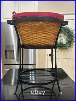 Longaberger Beverage Tub Basket with Wrought Iron Stand