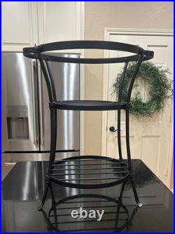 Longaberger Beverage Tub Basket with Wrought Iron Stand