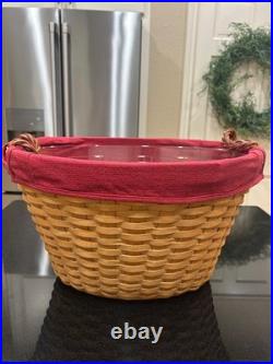 Longaberger Beverage Tub Basket with Wrought Iron Stand