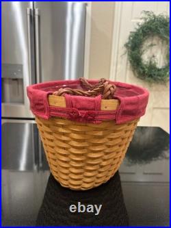 Longaberger Beverage Tub Basket with Wrought Iron Stand