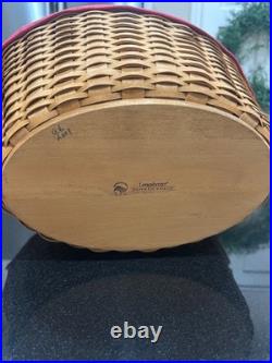 Longaberger Beverage Tub Basket with Wrought Iron Stand