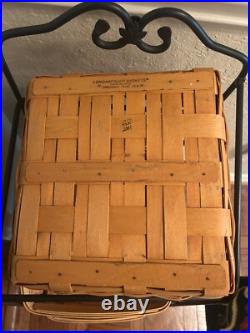 Longaberger Bin Organizer Stand with3 Baskets