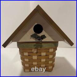 Longaberger Birdhouse Bird House Basket Collectors Club Lid Combo 11477 EUC Longaberger Birdhouse Bird House Basket Collectors Club Lid Combo 11477 EUC