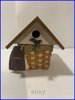 Longaberger Birdhouse Bird House Basket Collectors Club Lid Combo 11477 EUC Longaberger Birdhouse Bird House Basket Collectors Club Lid Combo 11477 EUC