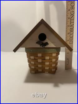 Longaberger Birdhouse Bird House Basket Collectors Club Lid Combo 11477 EUC Longaberger Birdhouse Bird House Basket Collectors Club Lid Combo 11477 EUC