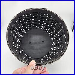 Longaberger Black Cauldron Basket Set+Lid+Wrought Iron SOLD 30 DAYS ONLY! FALL