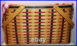 Longaberger Block Party Basket, Protector, Fabric, All-american, Host Longaberger Block Party Basket, Protector, Fabric, All-american, Host