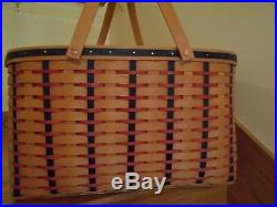 Longaberger Block Party Basket Set All American Hostess big! Shipping included