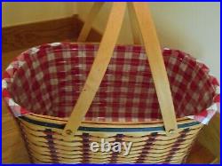 Longaberger Block Party Basket Set patriotic All American 02 shipping included