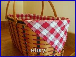 Longaberger Block Party Basket Set patriotic All American 02 shipping included