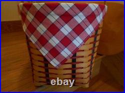 Longaberger Block Party Basket Set with Lid All American 02 shipping included