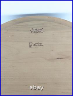 Longaberger Blue Ribbon Collection LG Crafting Basket Hinged Lid 19x12.5x8.5