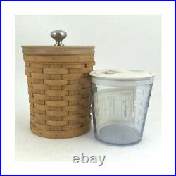 Longaberger Butternut CANISTER BASKET SET 4-Liners Made in USA S, M, L, XL