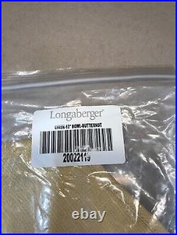 Longaberger Butternutr BOWL BASKET SET 4-Liners 7 9 11 13 inch Brand New