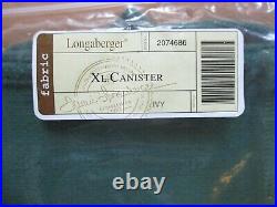 Longaberger CANISTER Extra Large Large Medium Small Basket IVY LINER Set