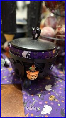 Longaberger CAULDRON BASKET 2008, Black Basket, Lid, Protector, Liner, Tie On Longaberger CAULDRON BASKET 2008, Black Basket, Lid, Protector, Liner, Tie On