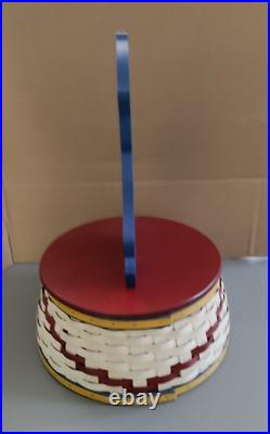 Longaberger CIRCUS Basket with ELEPHANT Lid 2014 Collector's Club Excellent