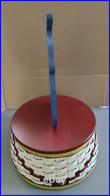 Longaberger CIRCUS Basket with ELEPHANT Lid 2014 Collector's Club Excellent