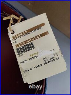 Longaberger CIRCUS Basket with ELEPHANT Lid 2014 Collector's Club Excellent