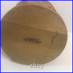 Longaberger Canister Basket Set, Lidded Inner Protectors, Wood Lids, Liners 2003