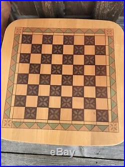 Longaberger Checkerboard Chess Games Basket Set