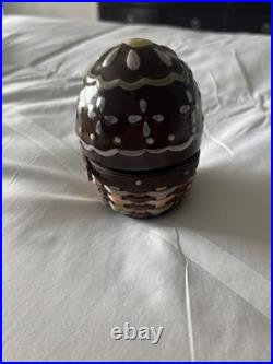 Longaberger Chocolate Egg Collector Basket Mini