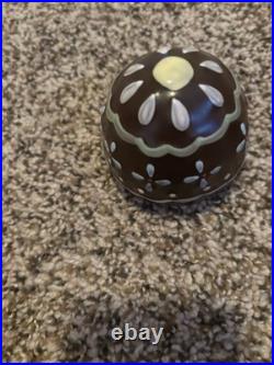 Longaberger Chocolate Egg Collector Basket Mini