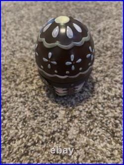 Longaberger Chocolate Egg Collector Basket Mini