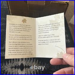 Longaberger Chocolate Egg Collectors Club Handmade Basket & 2012 Mini NEW