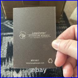 Longaberger Chocolate Egg Collectors Club Handmade Basket & 2012 Mini NEW