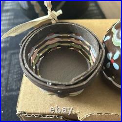 Longaberger Chocolate Egg Collectors Club Handmade Basket & 2012 Mini NEW