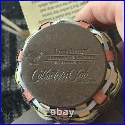 Longaberger Chocolate Egg Collectors Club Handmade Basket & 2012 Mini NEW