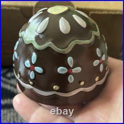 Longaberger Chocolate Egg Collectors Club Handmade Basket & 2012 Mini NEW