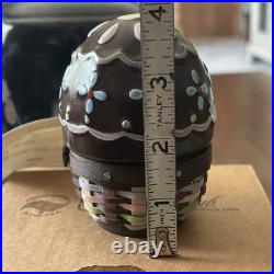 Longaberger Chocolate Egg Collectors Club Handmade Basket & 2012 Mini NEW