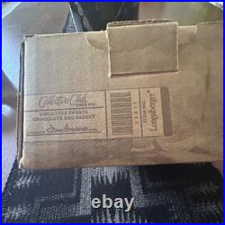 Longaberger Chocolate Egg Collectors Club Handmade Basket & 2012 Mini NEW