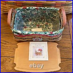 Longaberger Christmas 02 Traditions & 02 Holiday Hostess Treasures Basket Combo