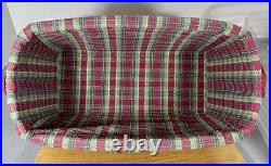 Longaberger Christmas WRAP IT UP Basket withLiner Lid Red Knob Prot 2008, 28th Ed Longaberger Christmas WRAP IT UP Basket withLiner Lid Red Knob Prot 2008, 28th Ed