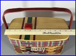 Longaberger Christmas WRAP IT UP Basket withLiner Lid Red Knob Prot 2008, 28th Ed Longaberger Christmas WRAP IT UP Basket withLiner Lid Red Knob Prot 2008, 28th Ed