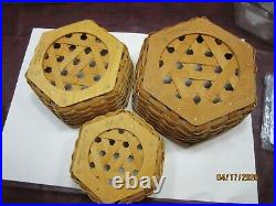 Longaberger Classic 10, 12 and 14 Generation Basket Sets with Lids